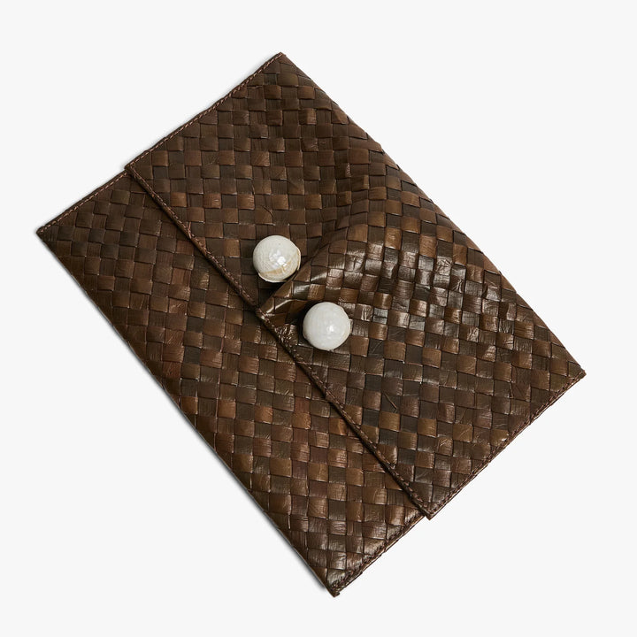 The Simone Clutch - Chocolate