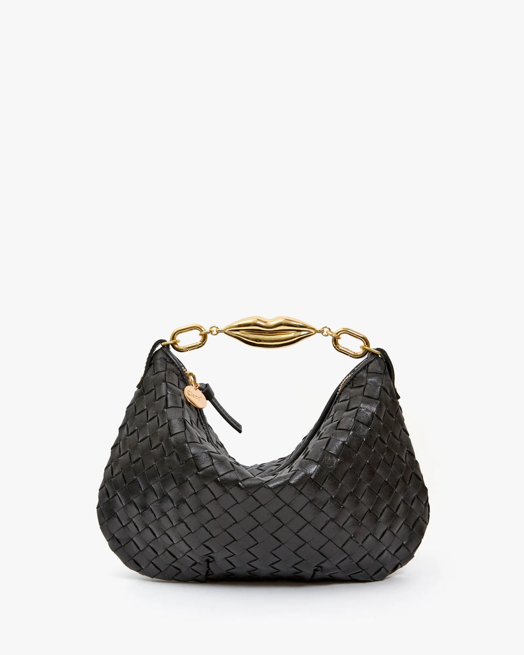 Petit Moyen Messenger - Black Diagonal Woven