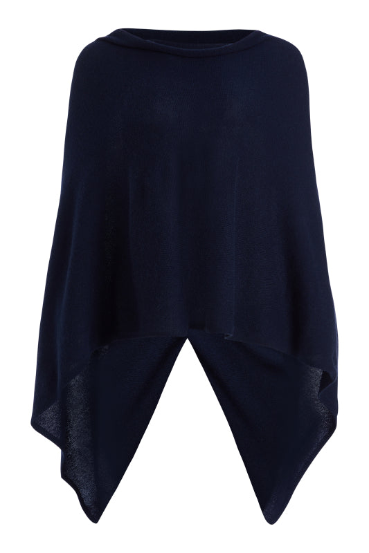 Cashmere 3 Way Topper - Navy