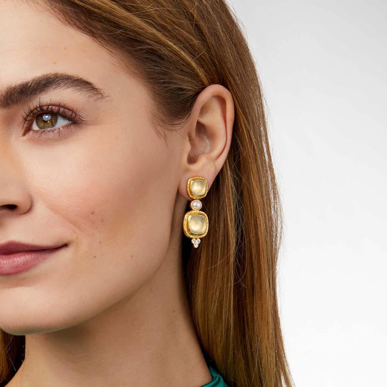 Tudor Statement Earring - Champagne