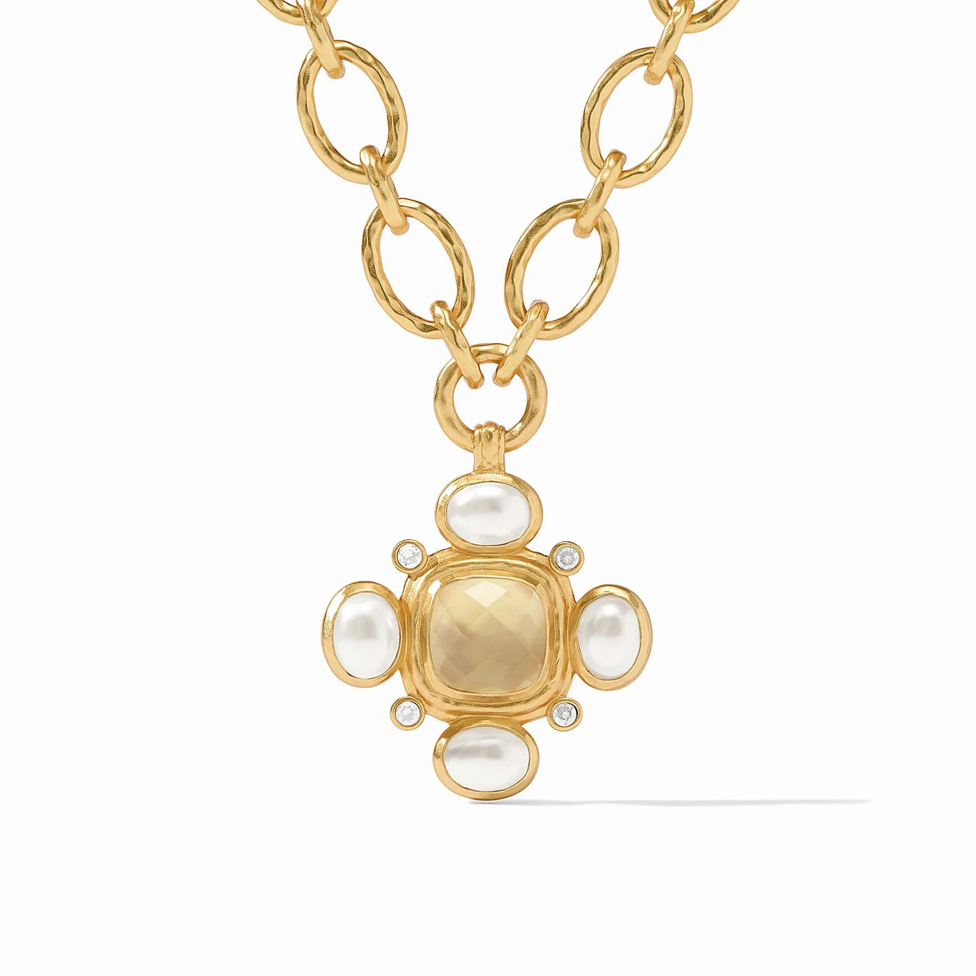 Tudor Statement Necklace- Champagne