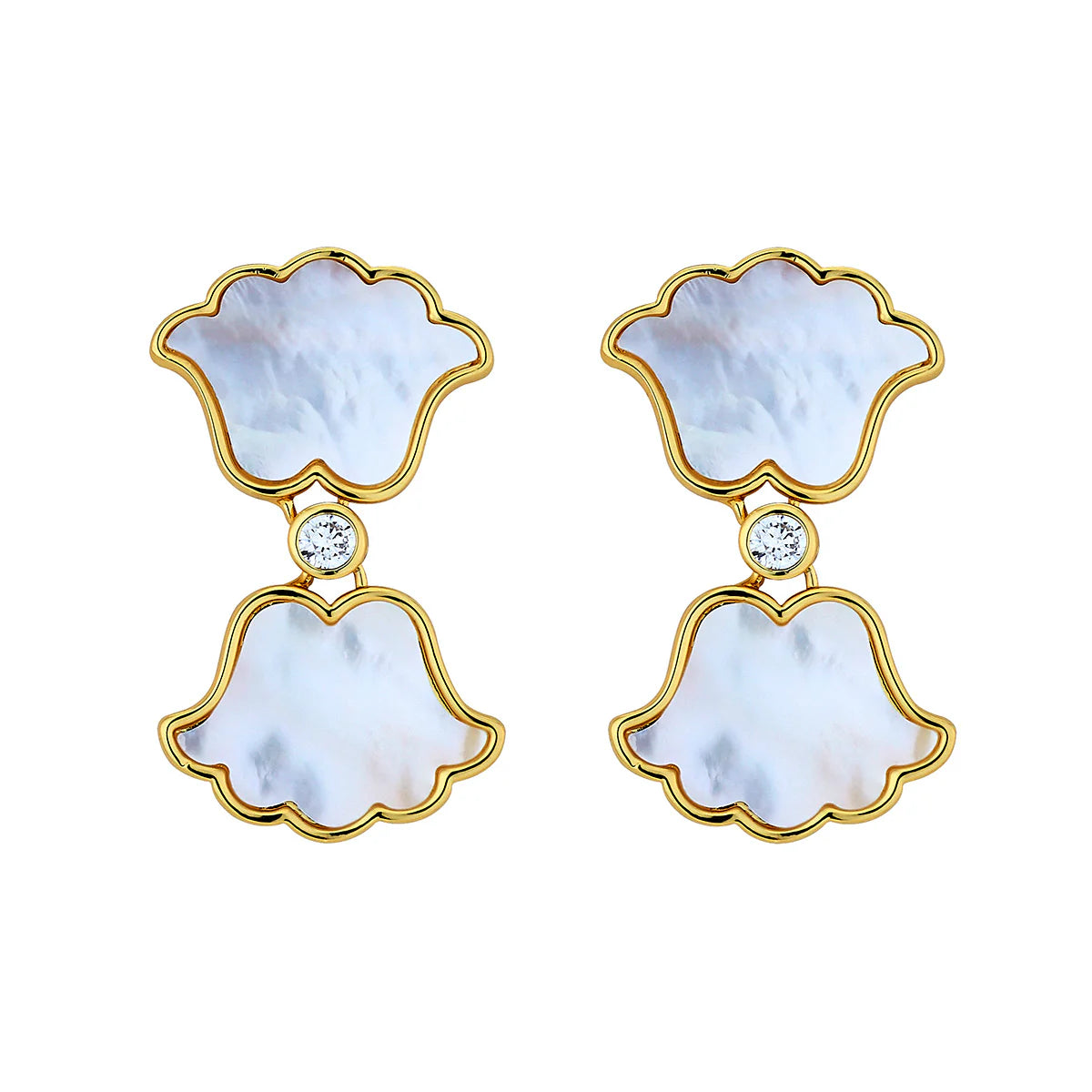 Tulip Double Drop Earring