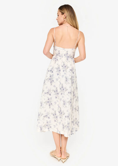 Jacinta Linen Dress - Wild Forget-Me-Knot