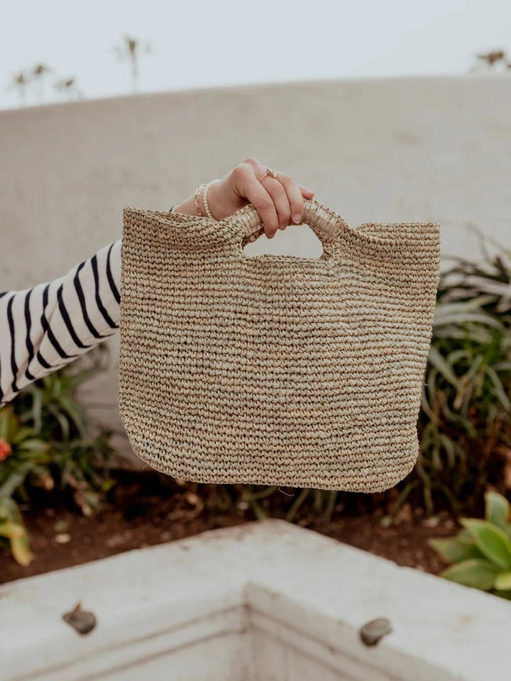 Napa Lux Tote - Almond/Silver