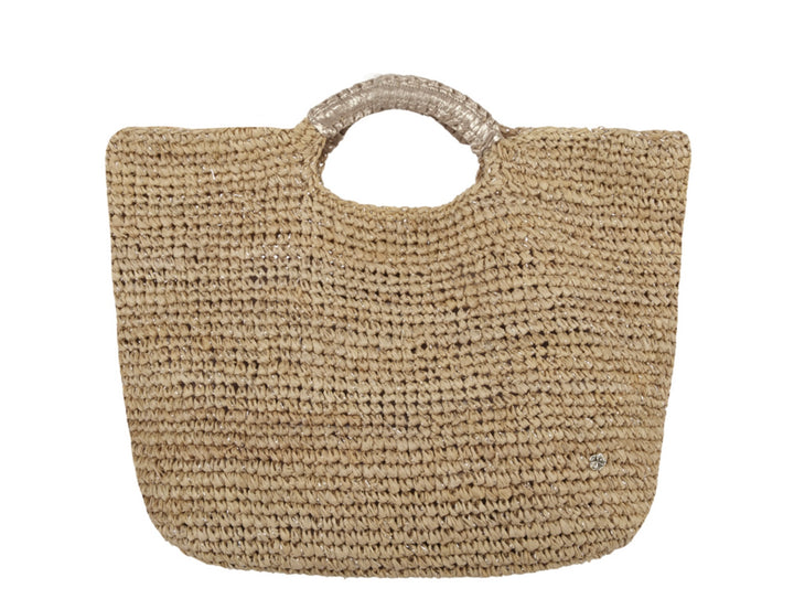 Napa Lux Tote - Almond/Silver