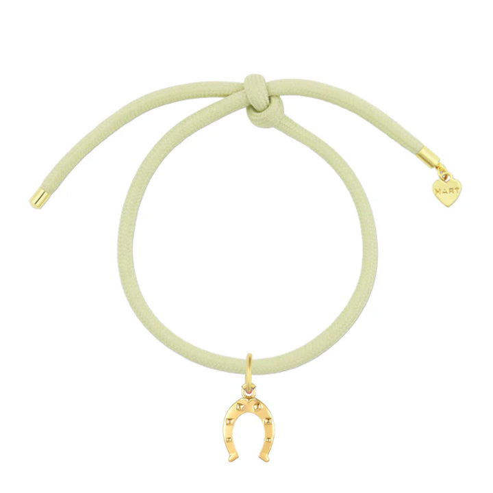 Vineyard Bracelet Cord with Horseshoe Charm