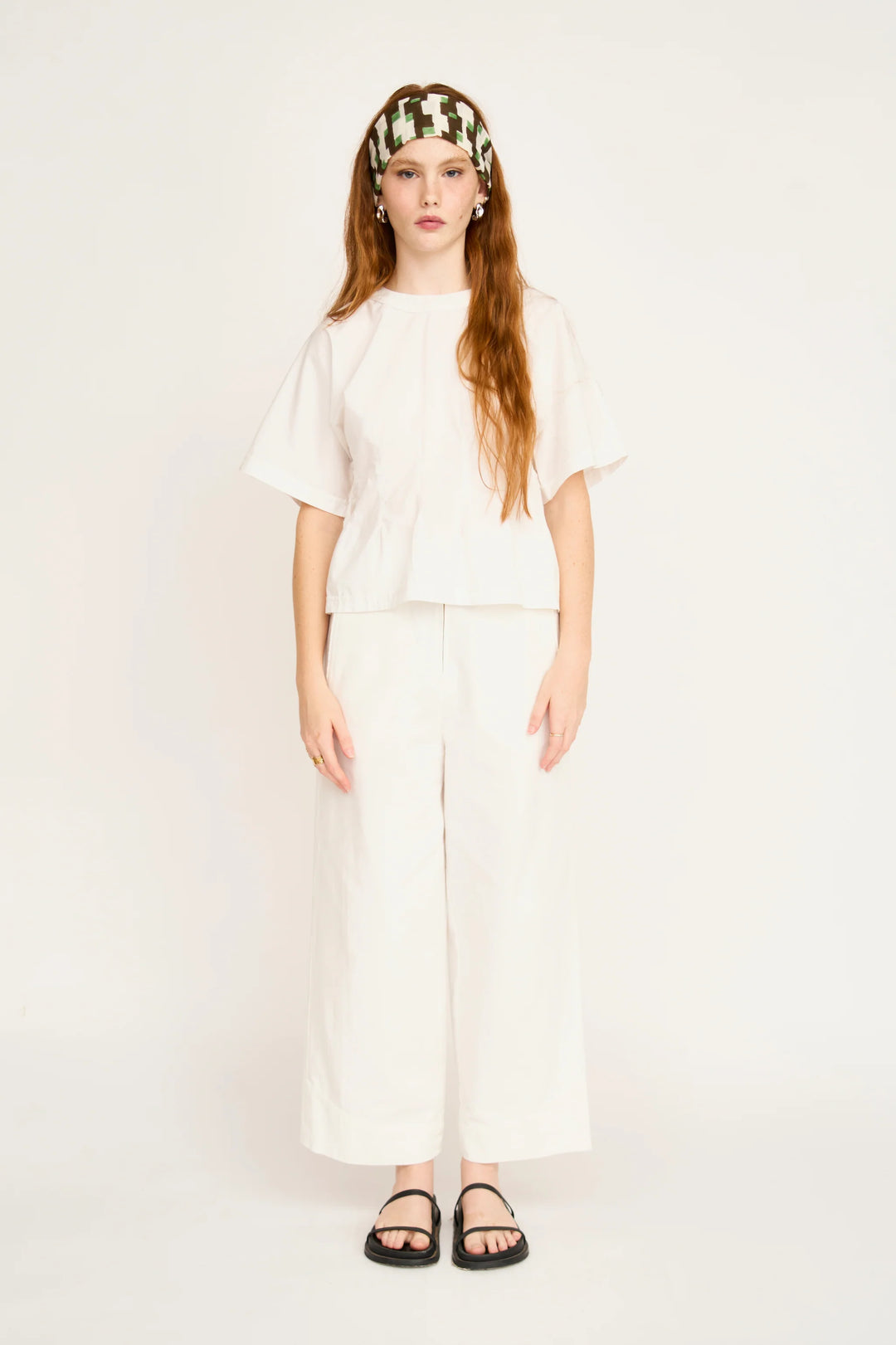 Wailea Top - White Poplin
