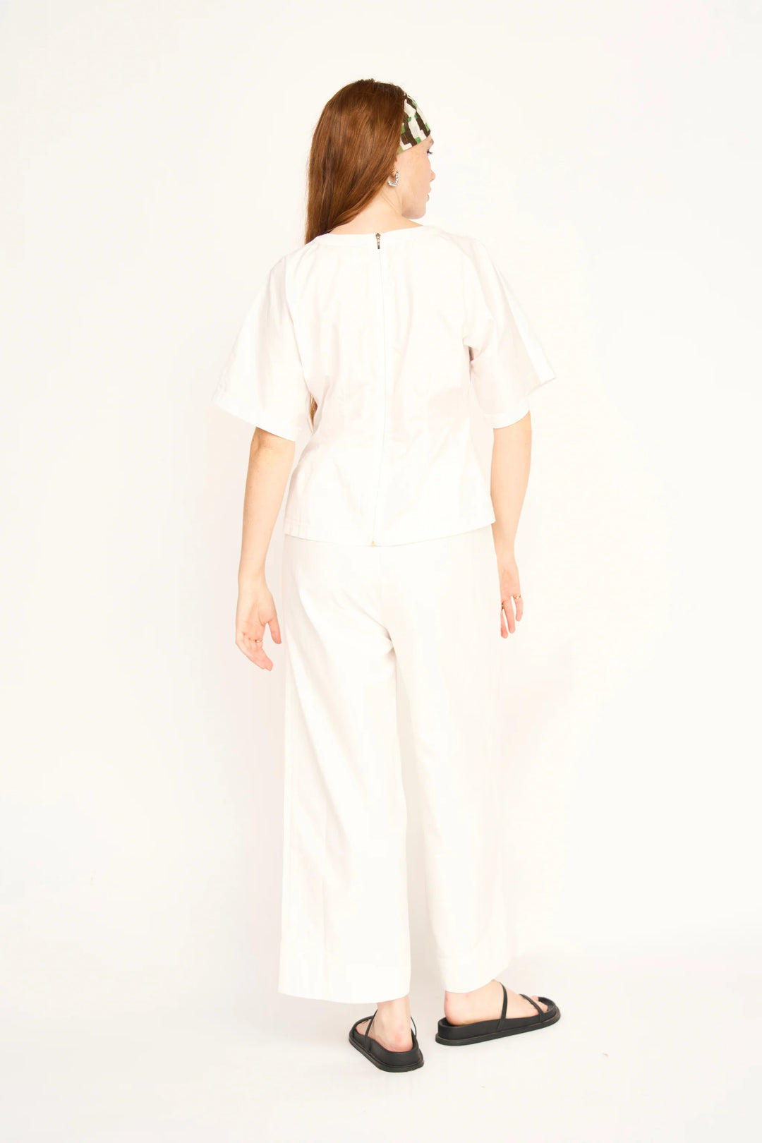 Wailea Top - White Poplin