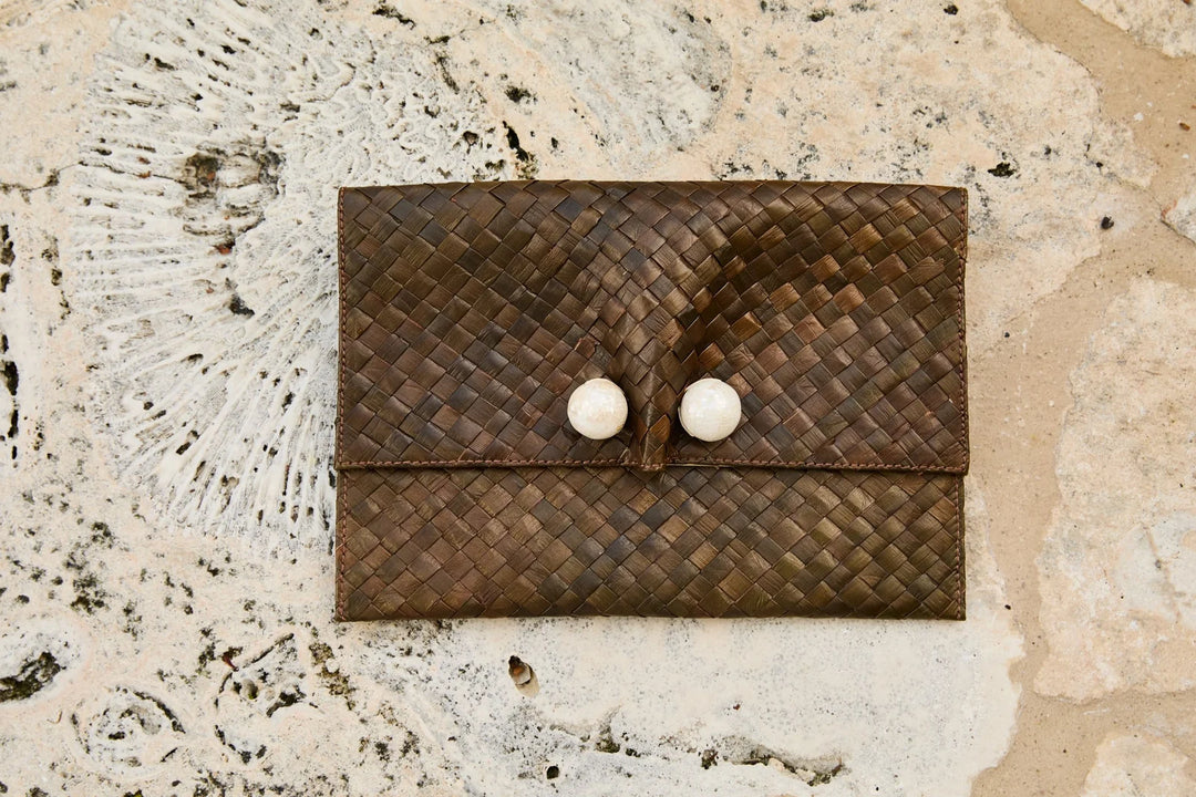 The Simone Clutch - Chocolate