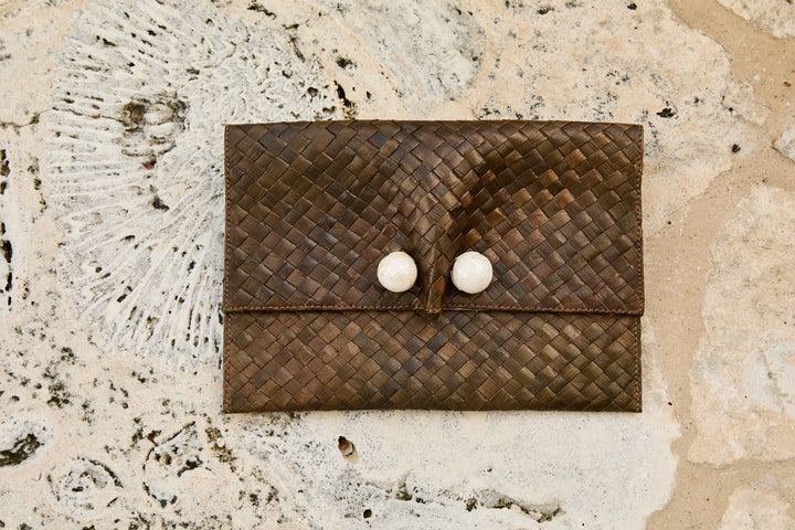 The Simone Clutch - Chocolate