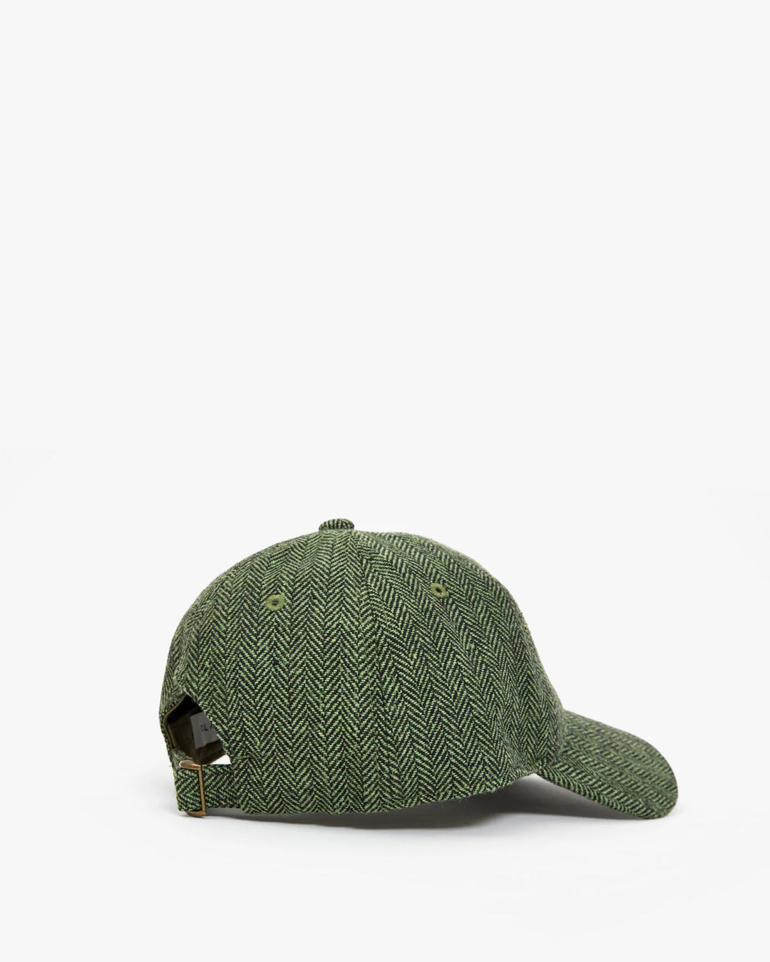 Wool Baseball Hat - Green/Black Embroidered Petit Ciao