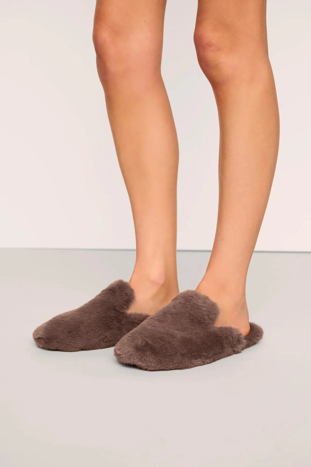Plush Mule Slipper - Toffee