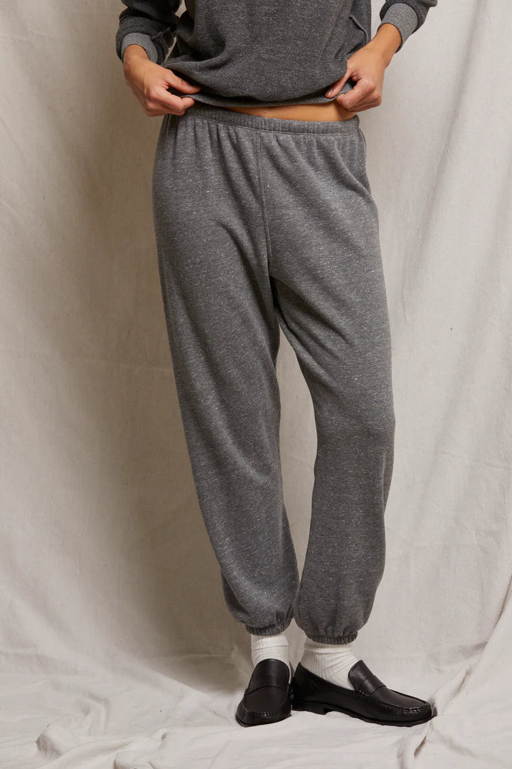Stevie Cotton Fleece Sweatpant - Dark Heather Grey