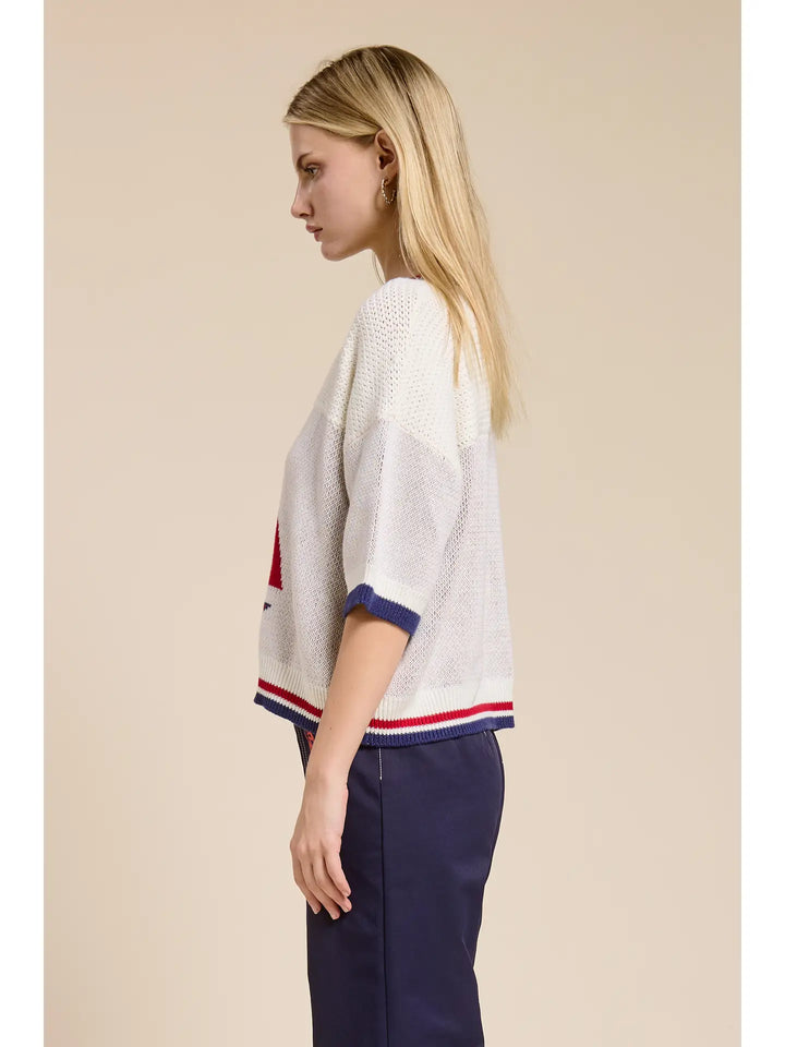 Sailing V Neck Sweater