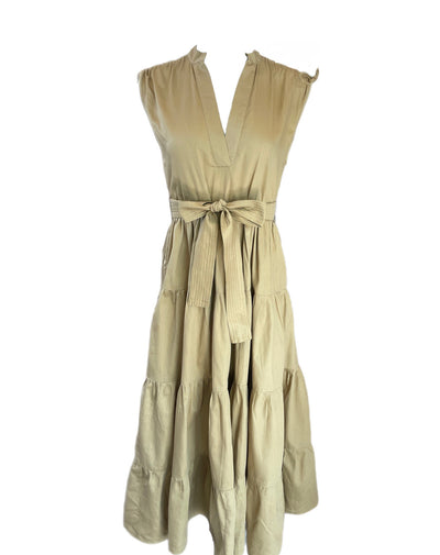 Virginia Midi Dress - Khaki