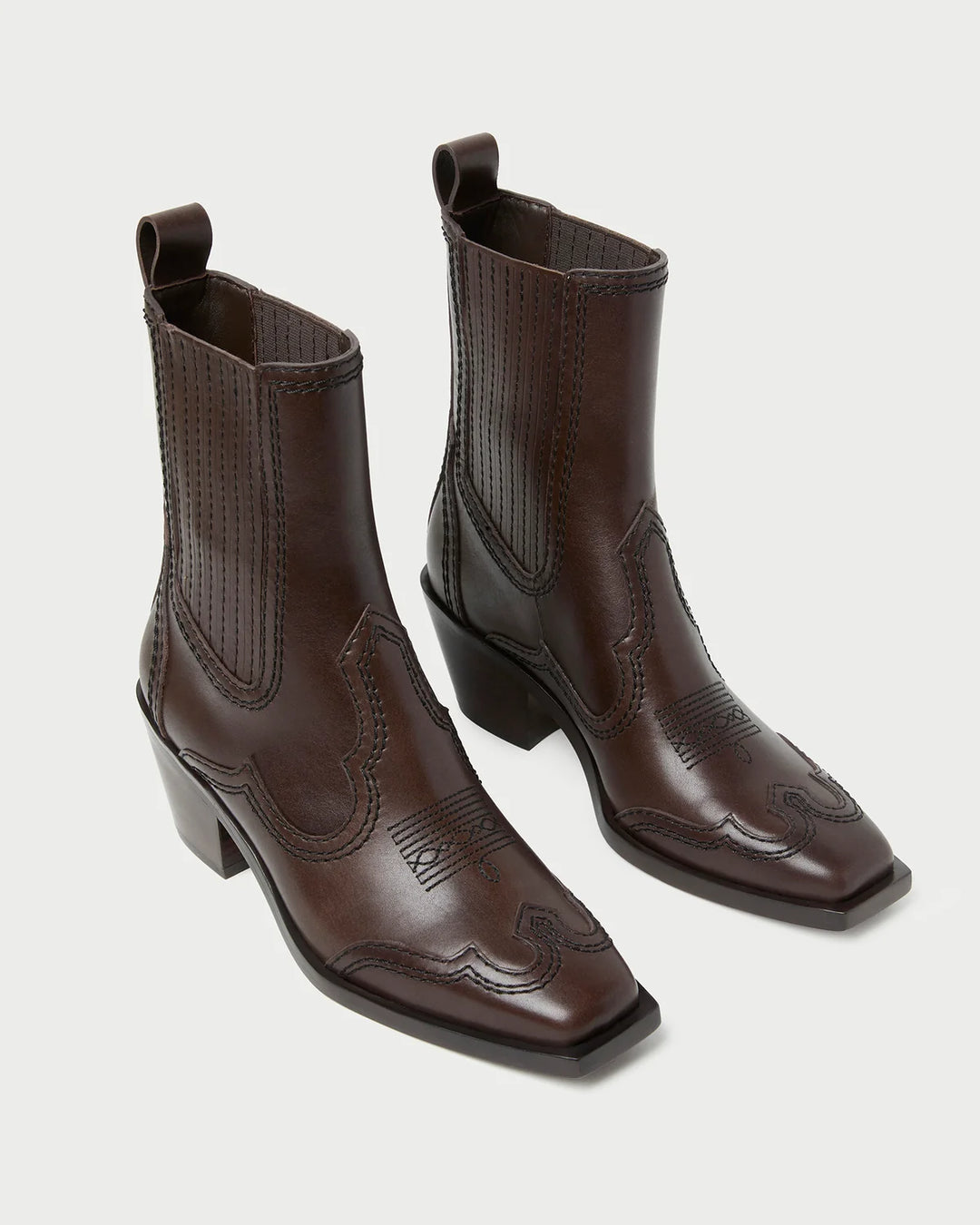 Agnes Western Bootie - Brown