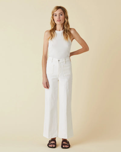 Virgina Wide Leg Ankle - White