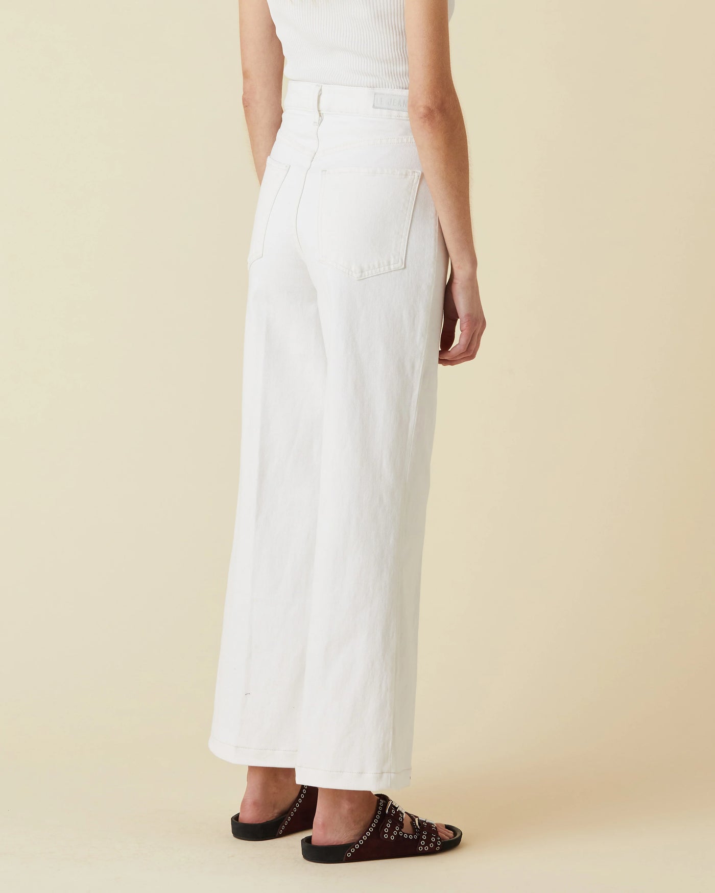 Virgina Wide Leg Ankle - White