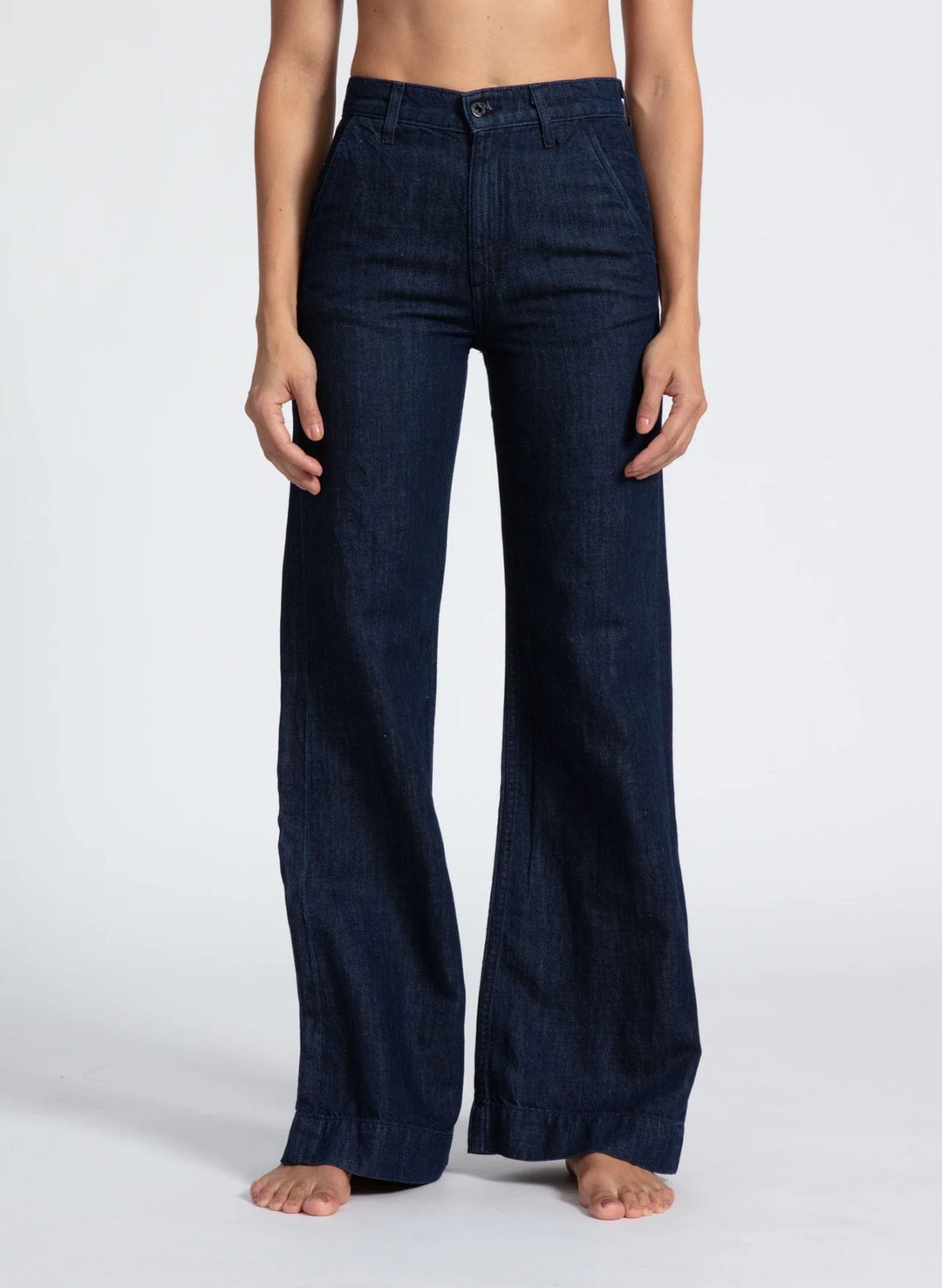 Denim Trouser - Indigo Linen