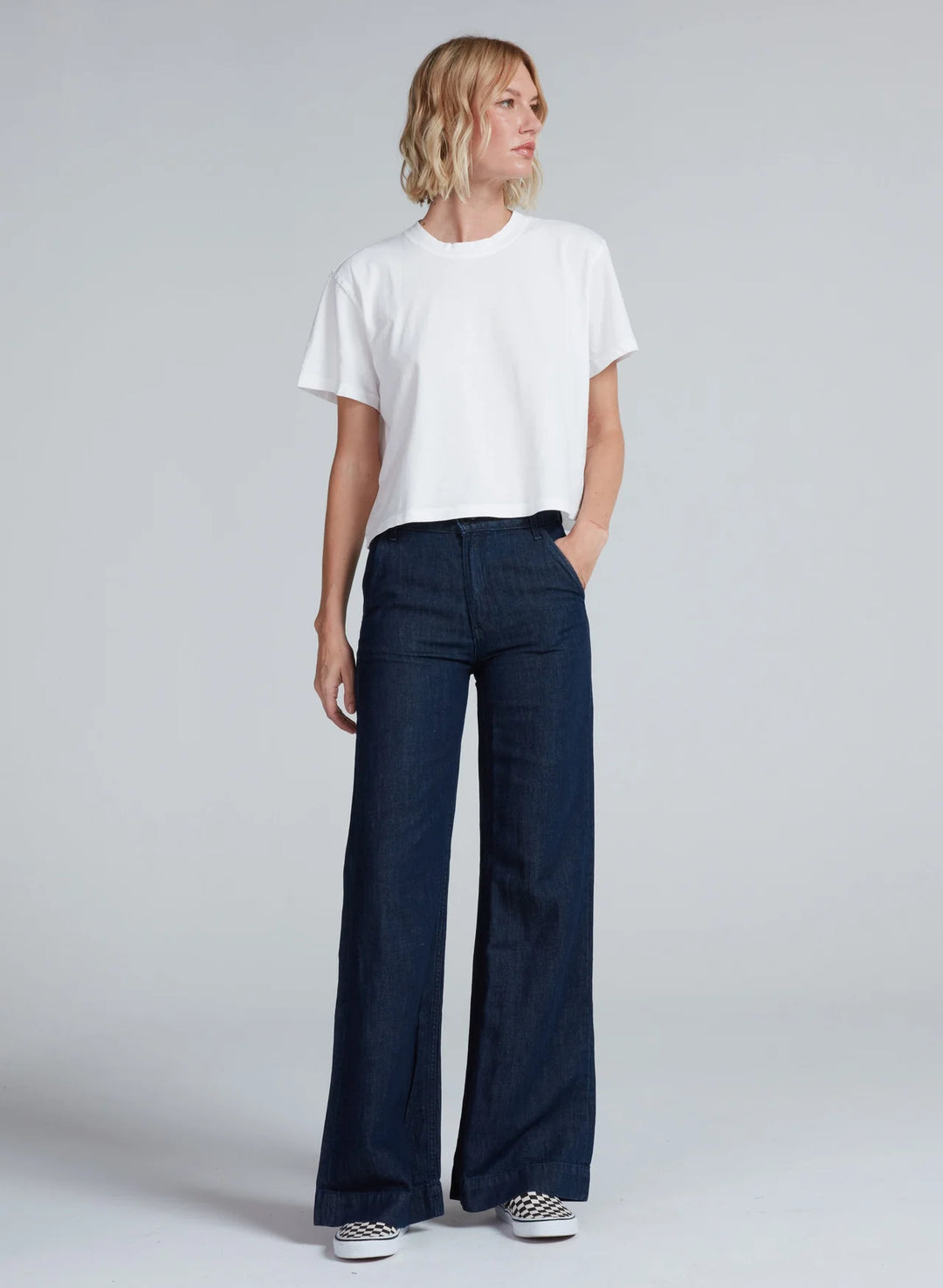 Denim Trouser - Indigo Linen