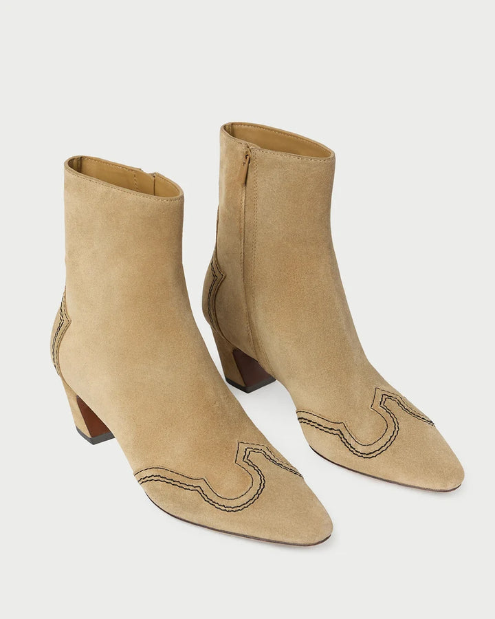 Aspen Suede Ankle Boot - Sand