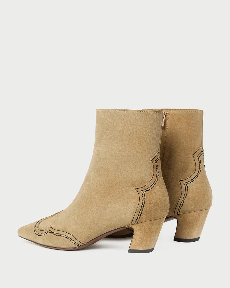 Aspen Suede Ankle Boot - Sand