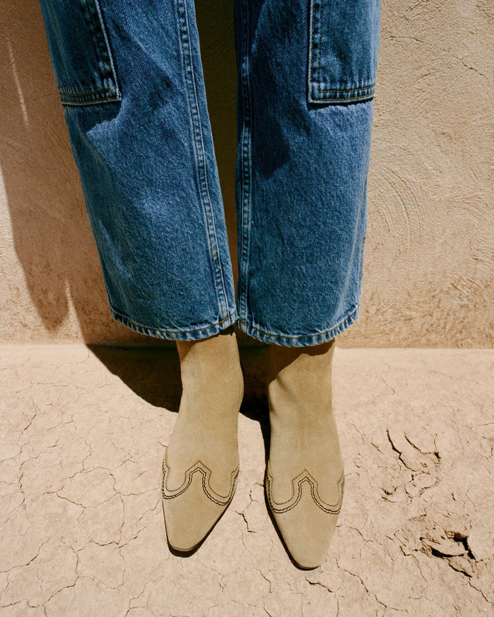 Aspen Suede Ankle Boot - Sand