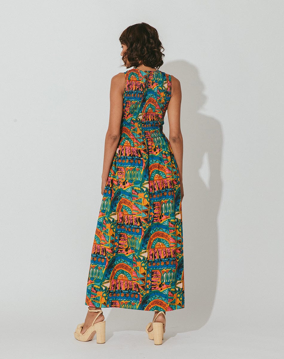 Ayanna Ankle Dress - Paradiso