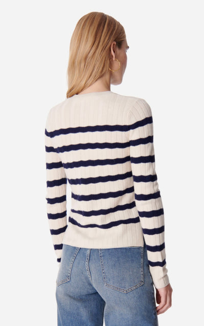 Estelle Sweater - Ecru/Navy