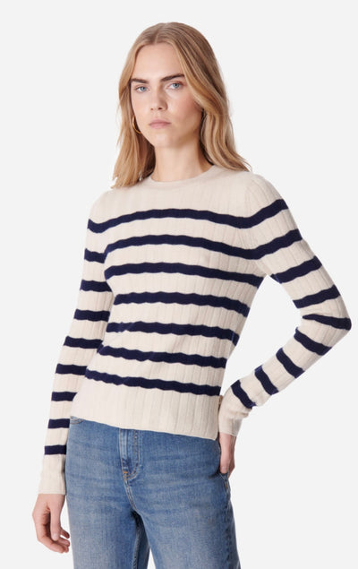 Estelle Sweater - Ecru/Navy