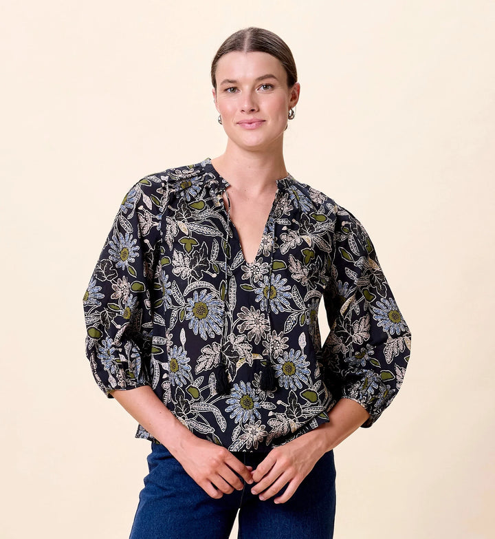 Belle Blouse - Dark Magnolia
