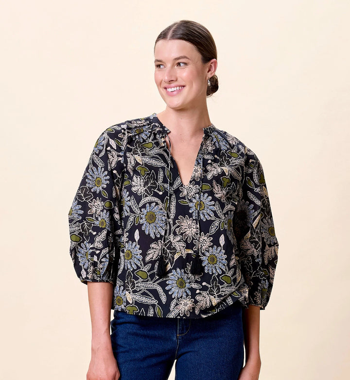 Belle Blouse - Dark Magnolia