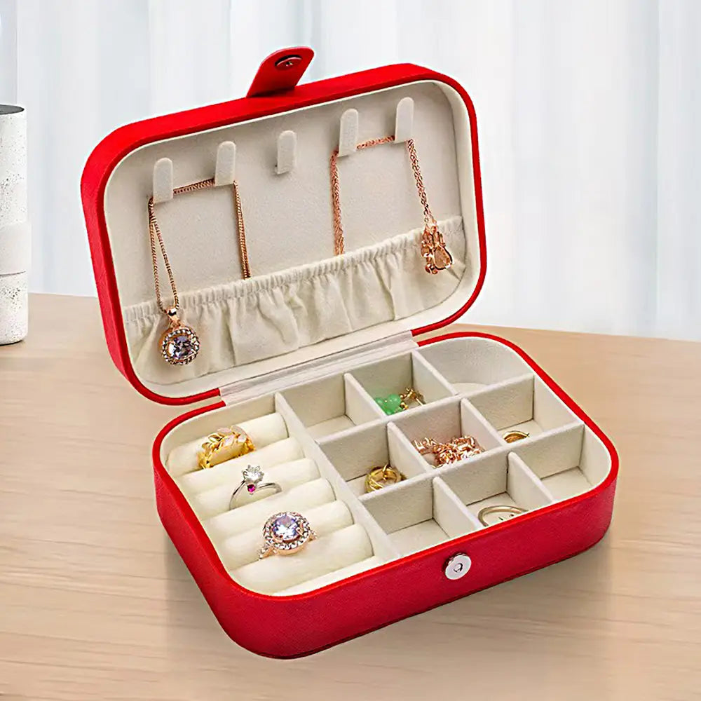 Portable Jewelry Box - Red