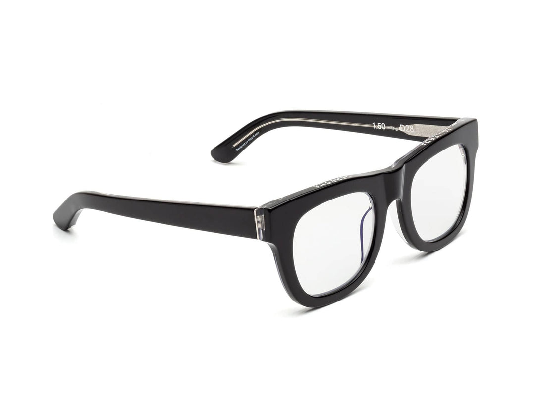 D28 Glasses - Gloss Black & Vodka
