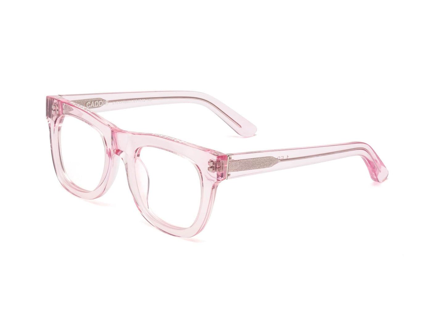 D28 Reading Glasses - Polished Clear Pink