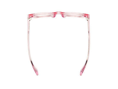 D28 Reading Glasses - Polished Clear Pink