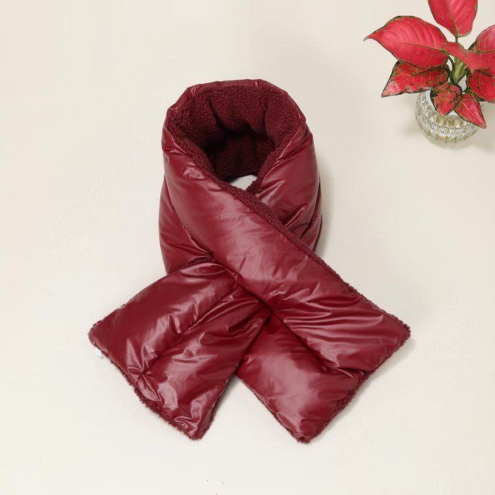 Reversible Pull Through Scarf - Burgundy