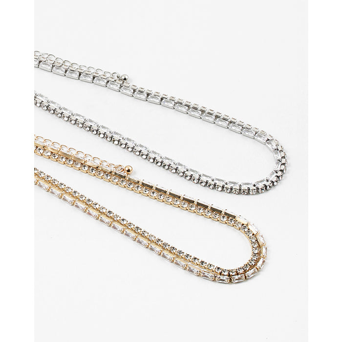 Stone Choker - Silver