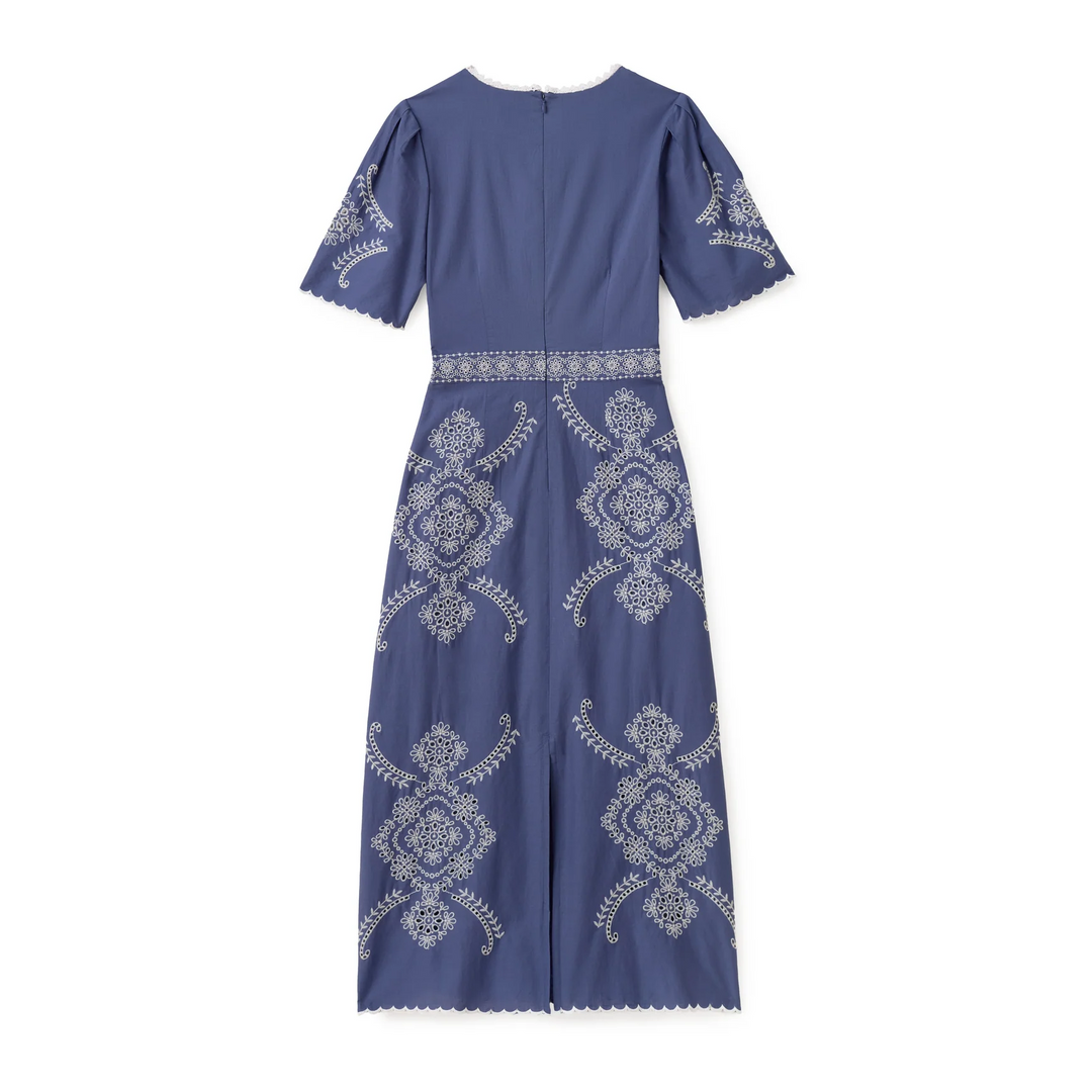Bobbi Midi Dress - Indigo