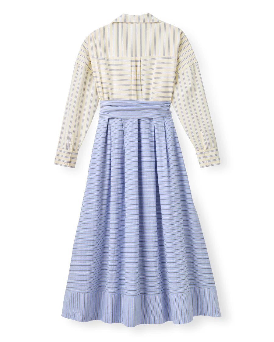 Johanna Dress - Banana Stripe