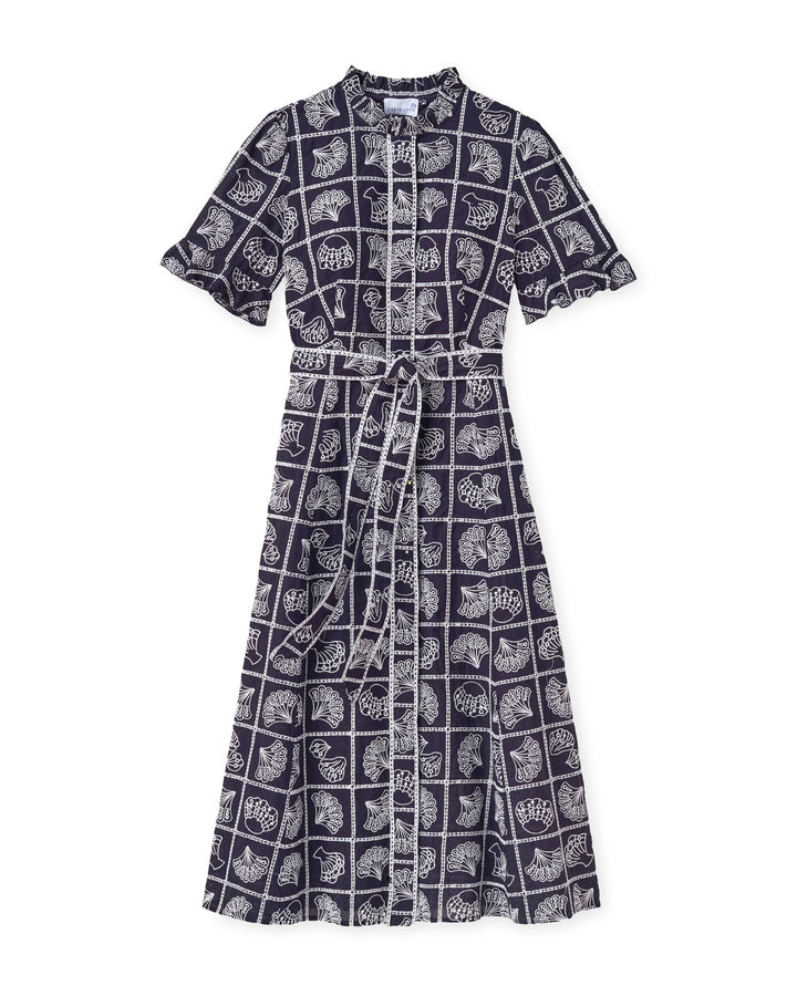 Aria Midi Dress - Midnight Blue