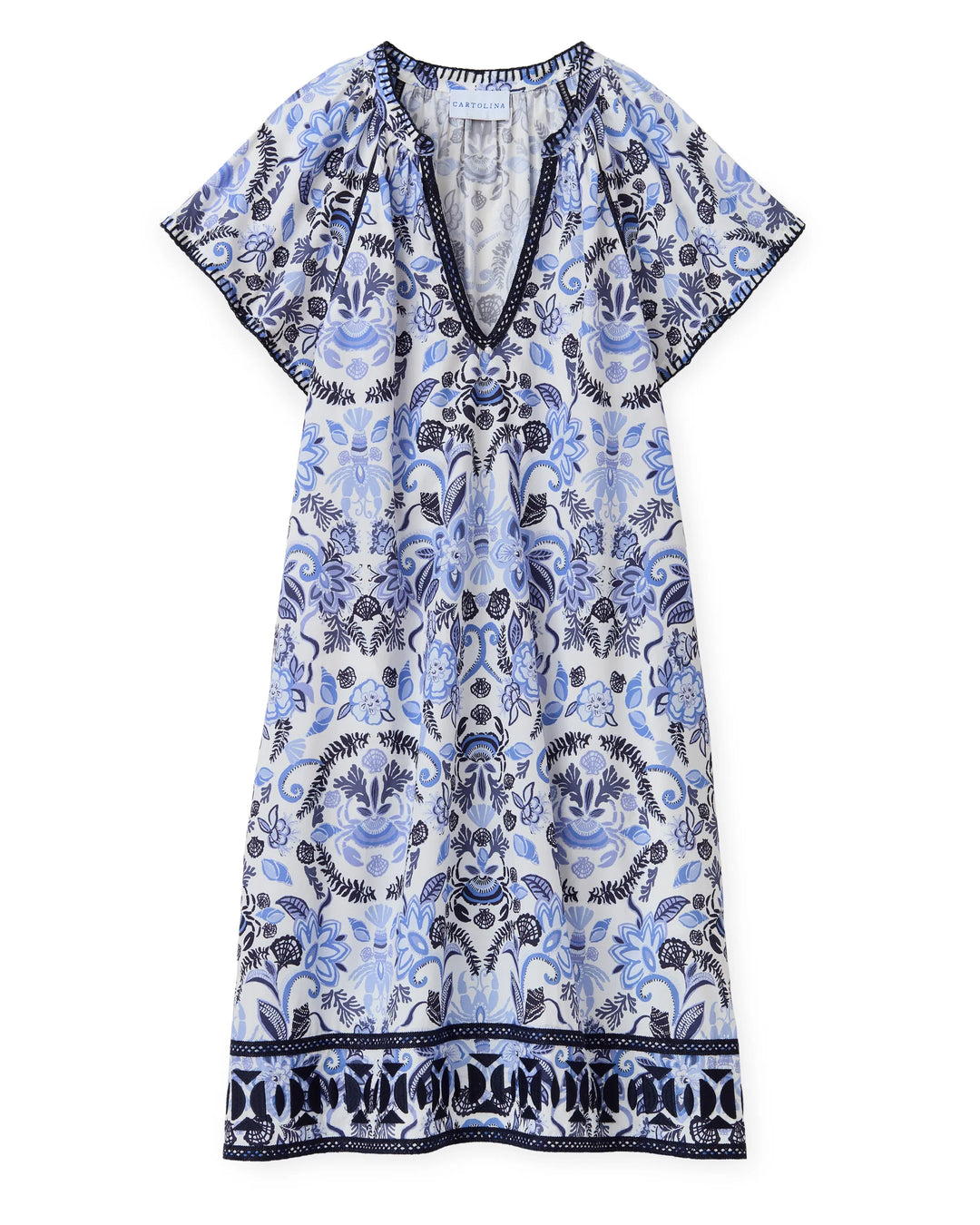SU26 Harper Dress-Mariners Bloom Print-Blue Mist L
