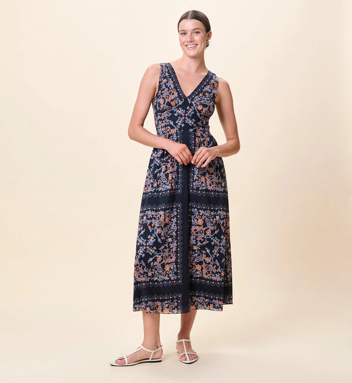 Constance Ankle Dress - Dark La Ramos