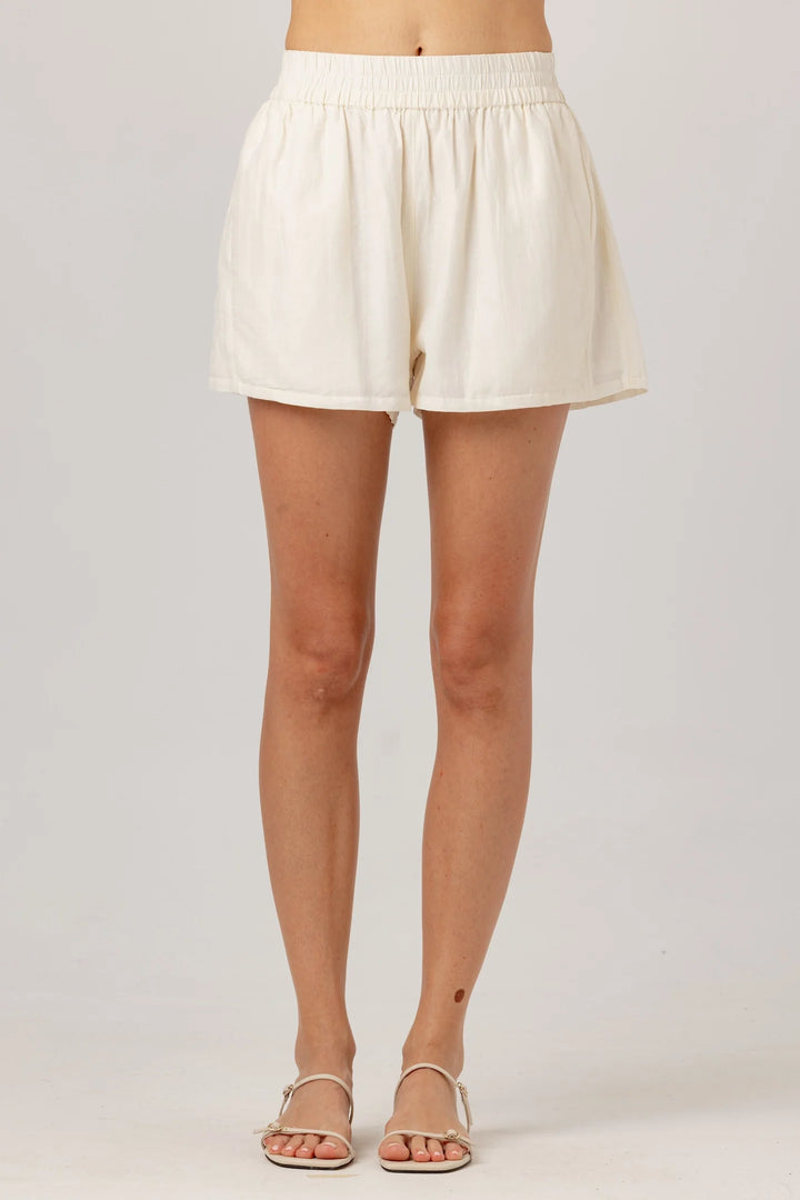 Cotton Silk Fuller Short - Whisper White