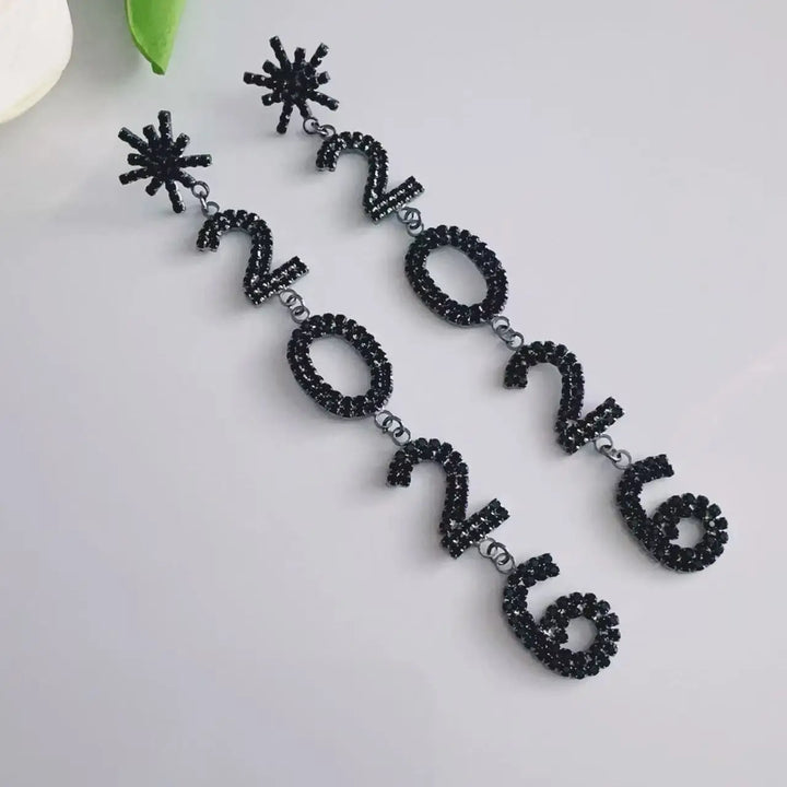 2026 Statement Earrings - Black