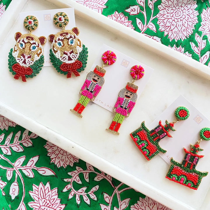 Festive Tiger Earrings