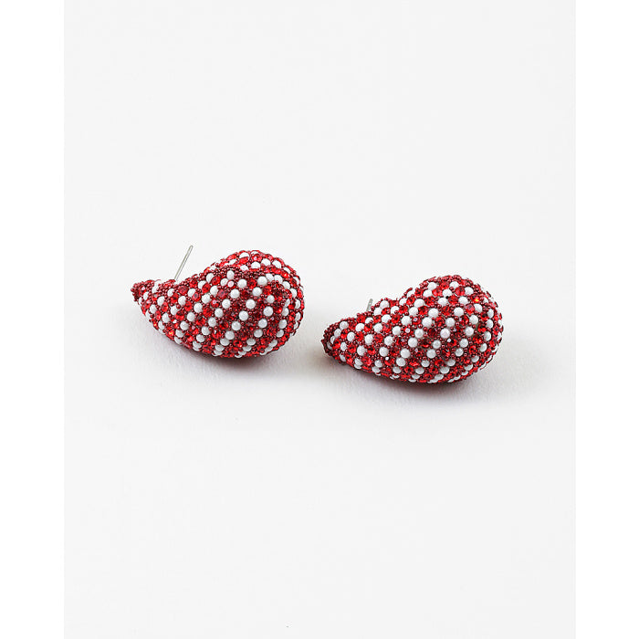 Holiday Teardrop Earring - Red