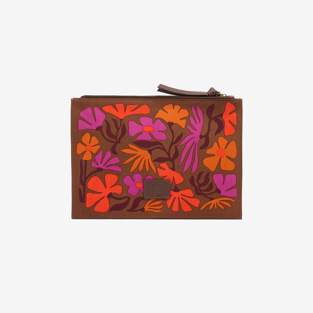 Pouch - Beige/Pink/Orange