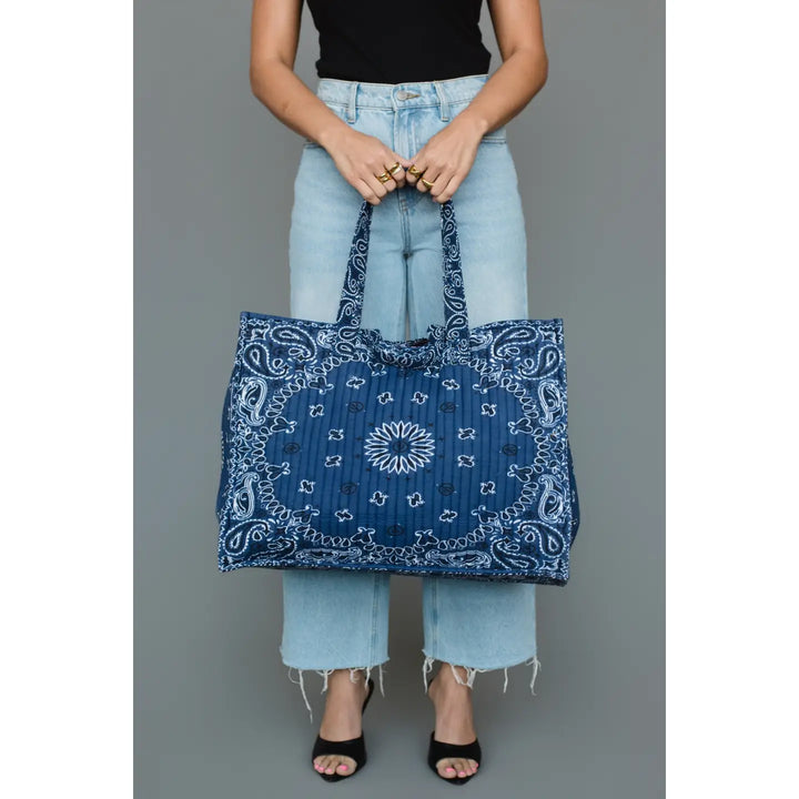 Bandana Tote - Blue