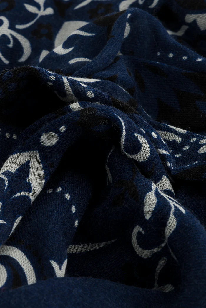 Large Bandana Scarf - Navy
